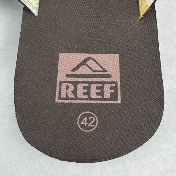 Reef Mens Brown Flip Flops Size 9 EU 42 Casual Thong-Style Beachwear Sandals - Picture 8 of 12